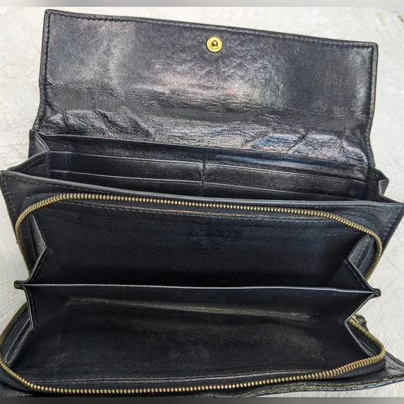 Bottega Veneta 2008 Wallet, Foldover Snap 3/4 Zip Leather, Intrecciato 150509 - Picture 4 of 13